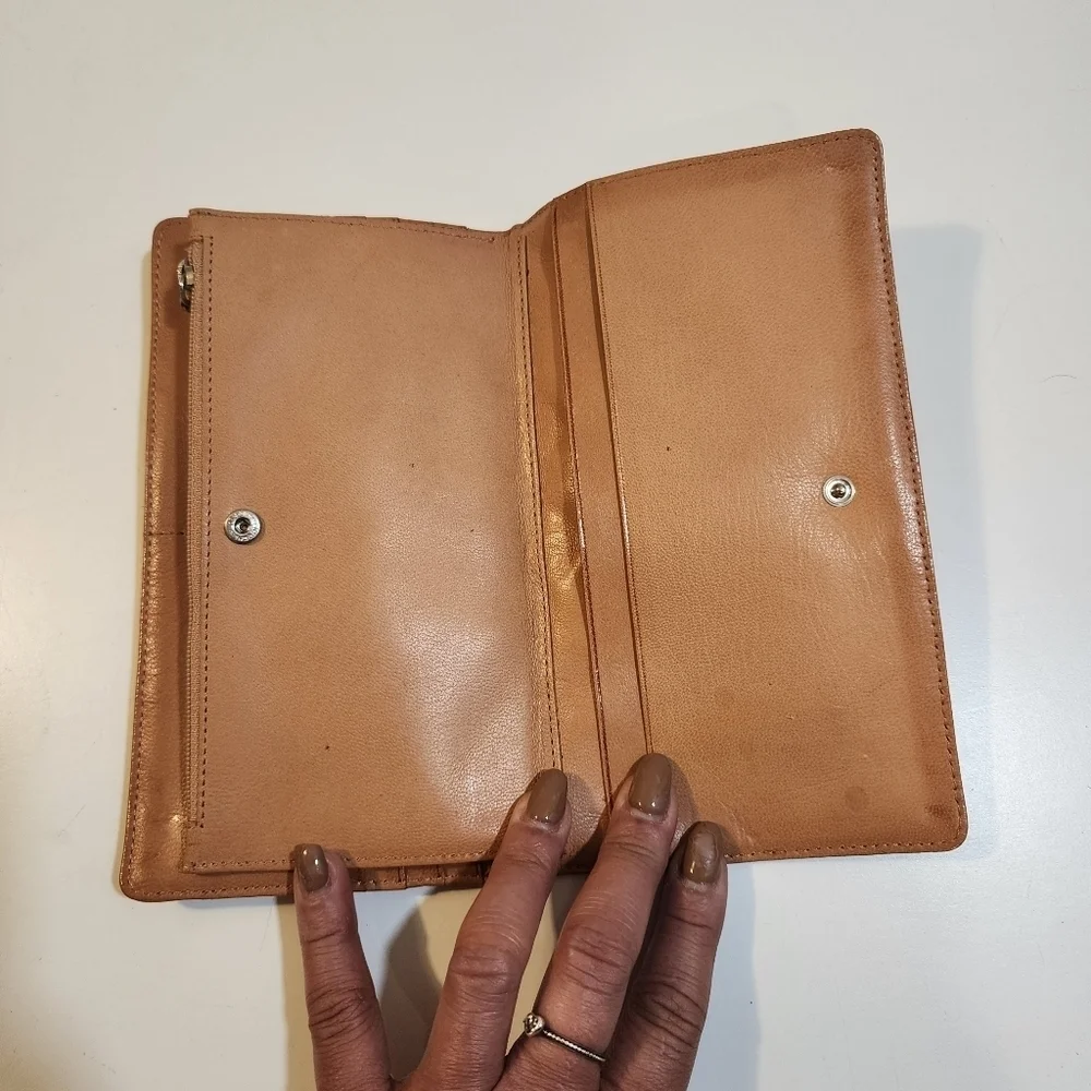 TUSK Yellow mustard leather wallet